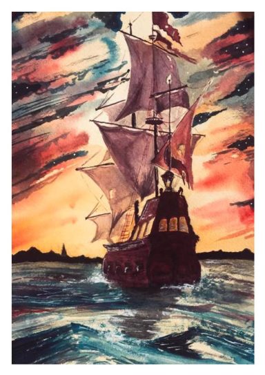 ❌ Barco al ocaso